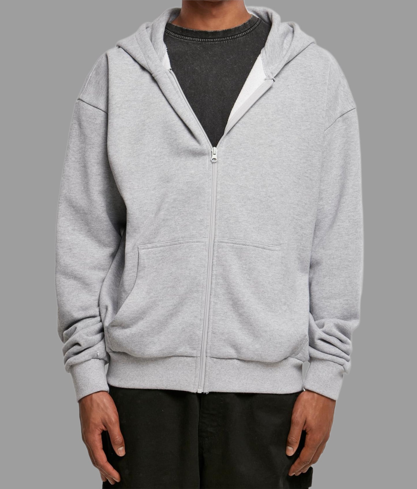 Zip hoodie grey