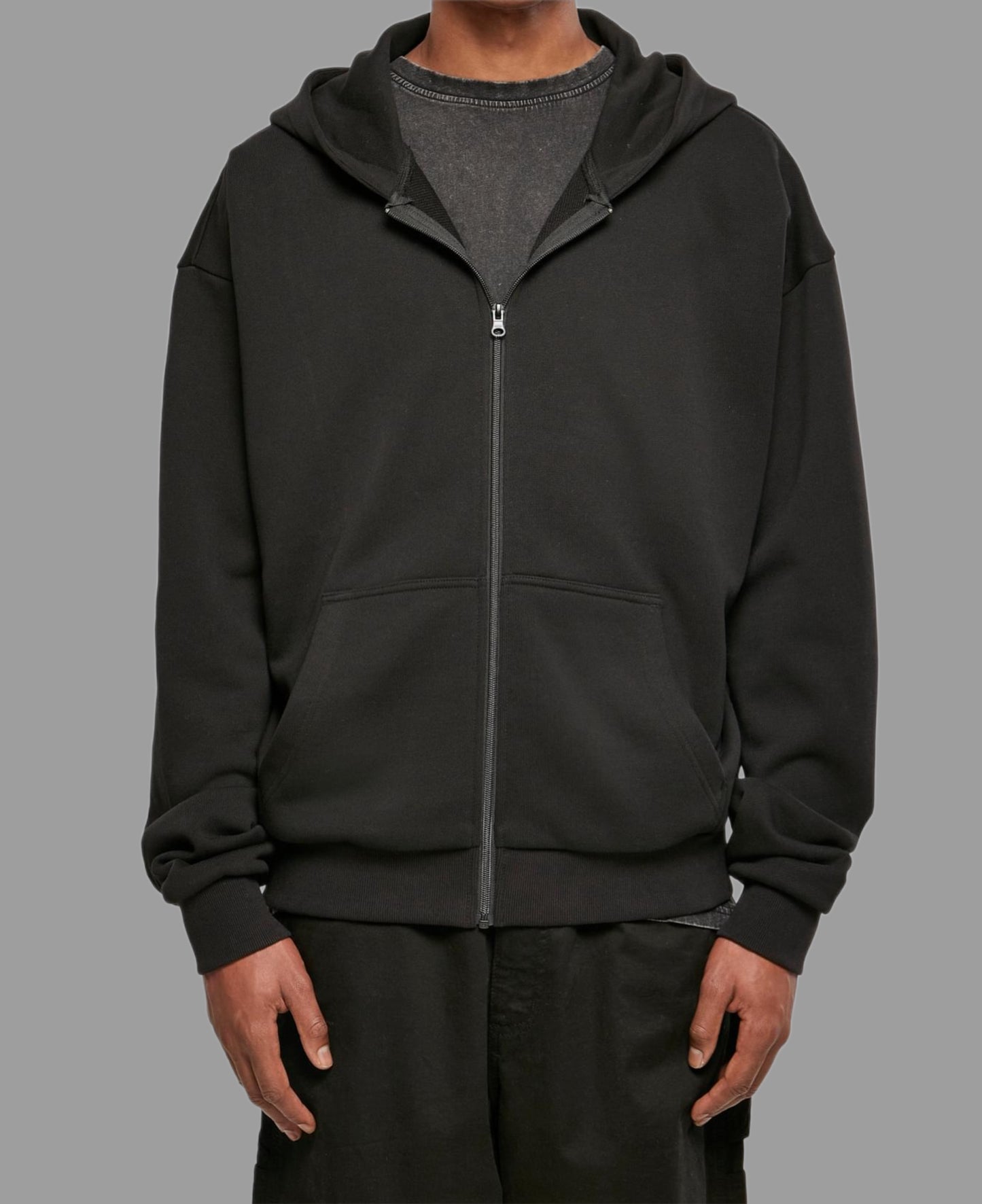 Zip hoodie black