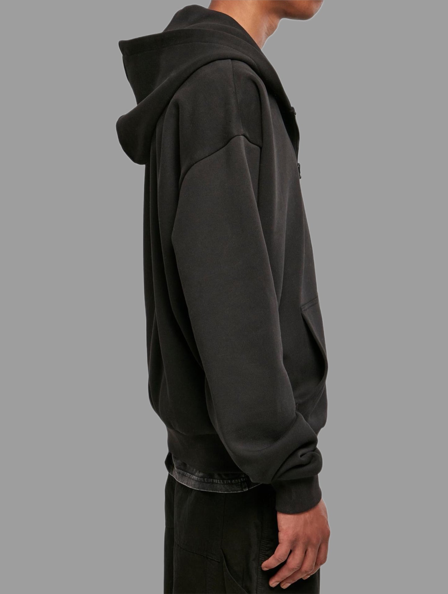 Zip hoodie black