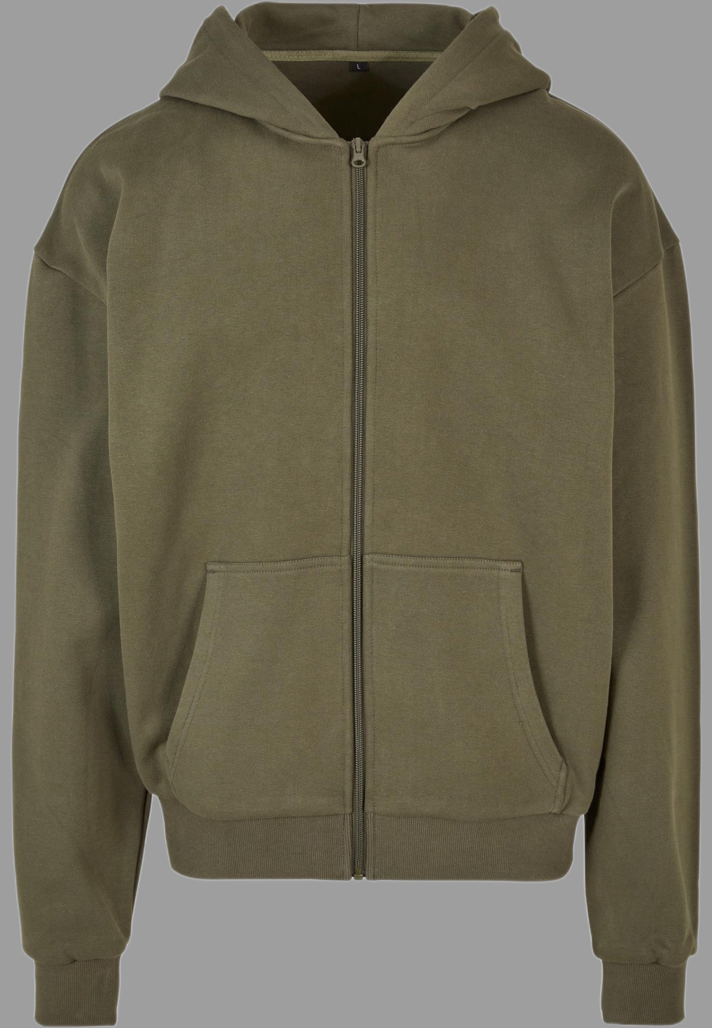 Zip hoodie olive